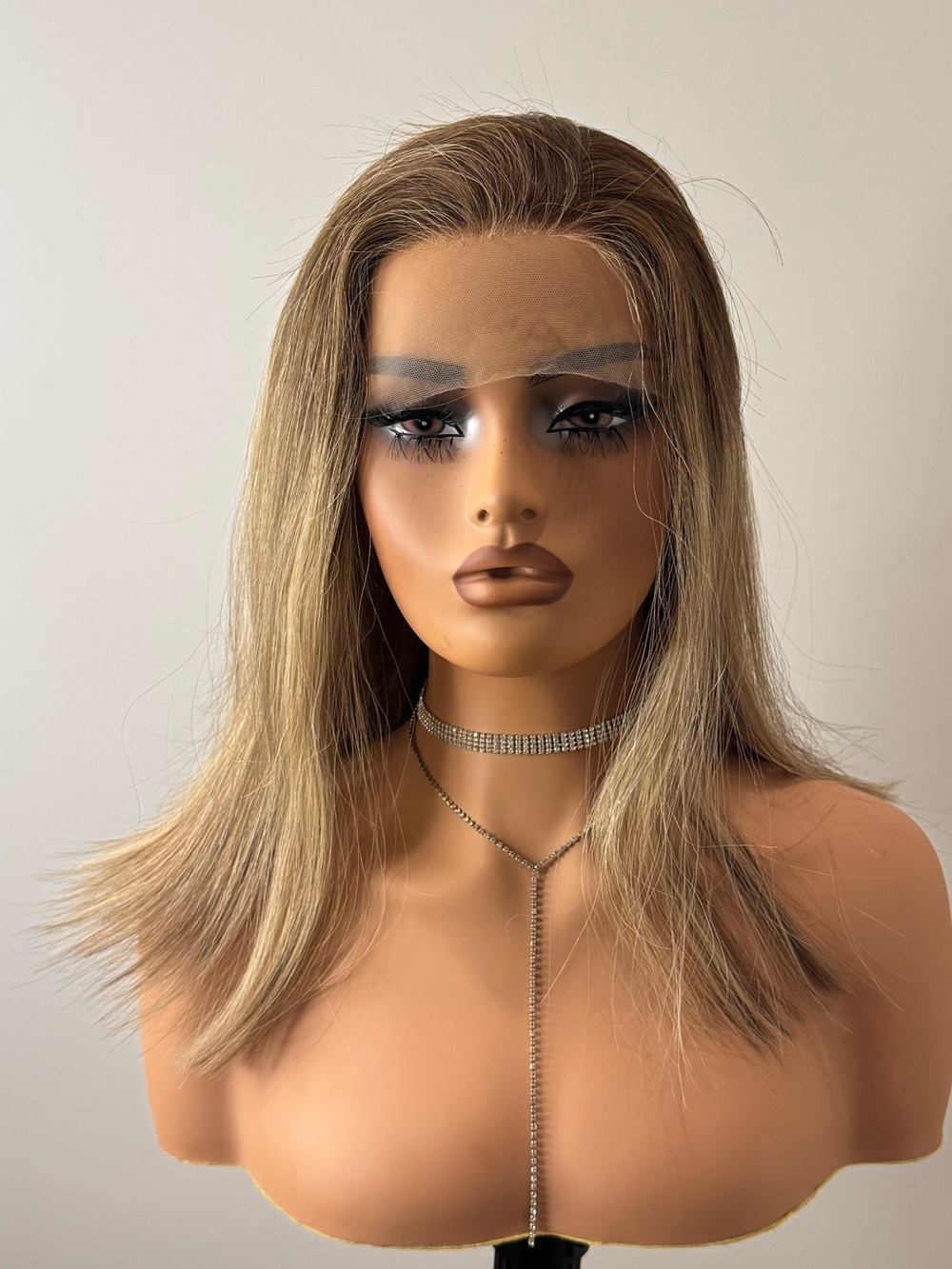 Luxury 16” Human Hair Jewish Wig / Sheitel | 13x4 Lace Front
